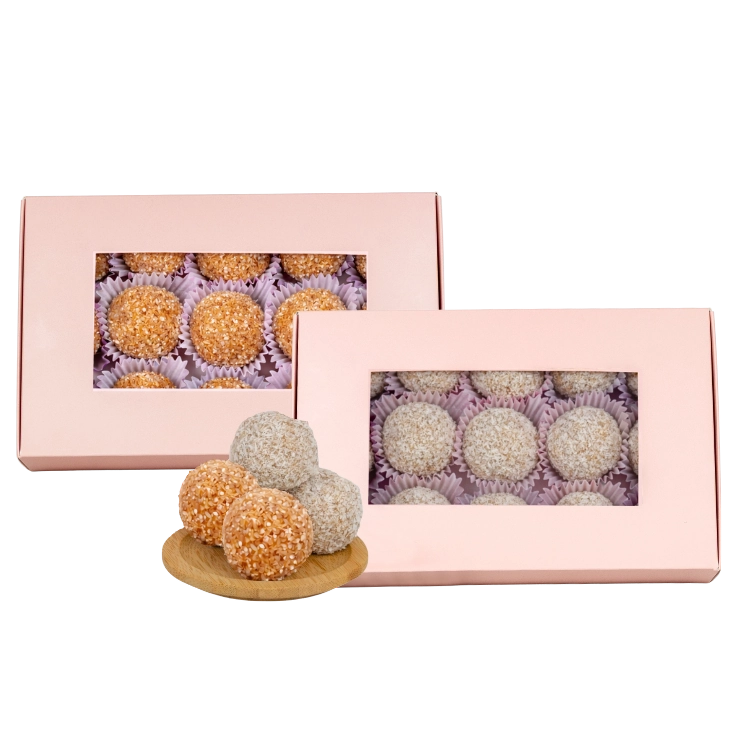 Vit choklad-och-kolabollar